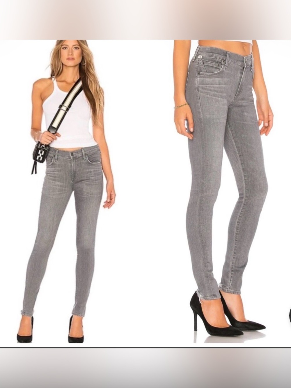 Citizens Of Humanity Grey Skinny Jeans. Waist 13-14”. Rise 10”. Inseam 29”
